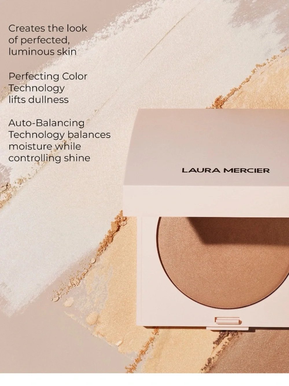 Laura Mercier Real Flawless Luminous Perfecting Talc-Free Pressed Powder FullSz
